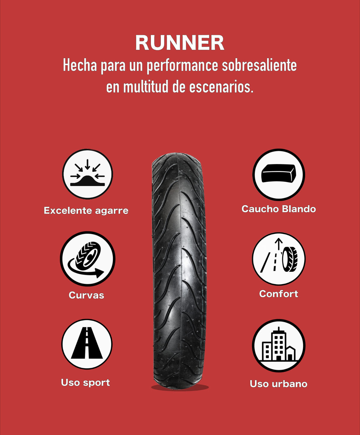 KOV TIRES DOLPHIN Llanta KOV + de motociclista
