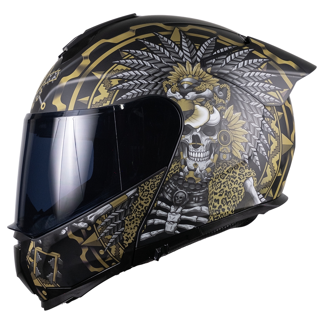 CASCO LITIO OBSIDIAN DORADO Cascos KOV + de motociclista