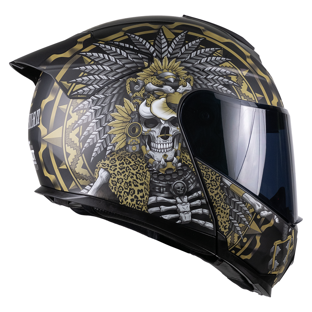 CASCO LITIO OBSIDIAN DORADO Cascos KOV + de motociclista