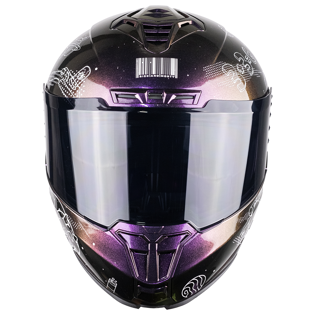 CASCO SNOW RICK & MORTY GALACTIC FLUORESCENTE Cascos DC + de motociclista
