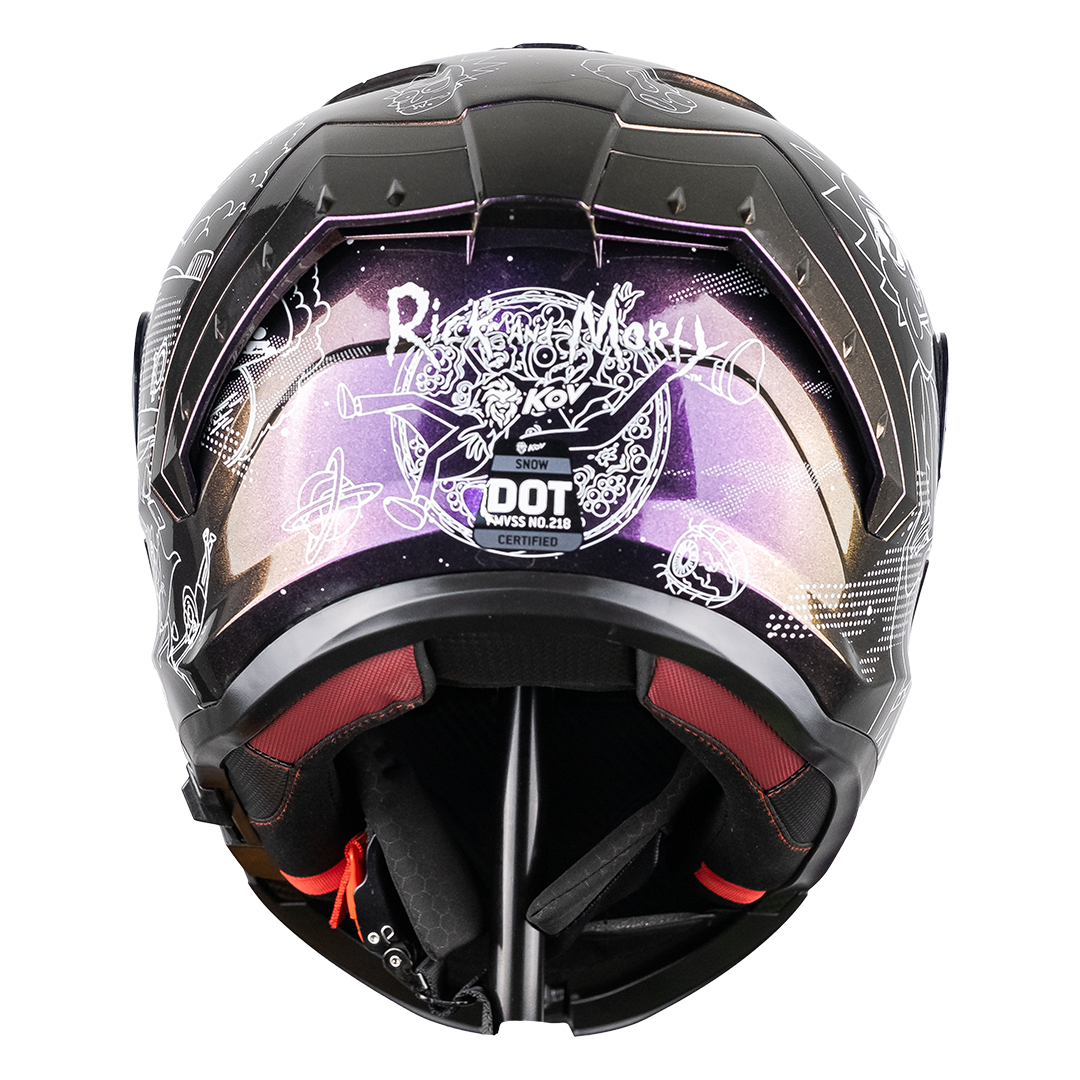 CASCO SNOW RICK & MORTY GALACTIC FLUORESCENTE Cascos DC + de motociclista
