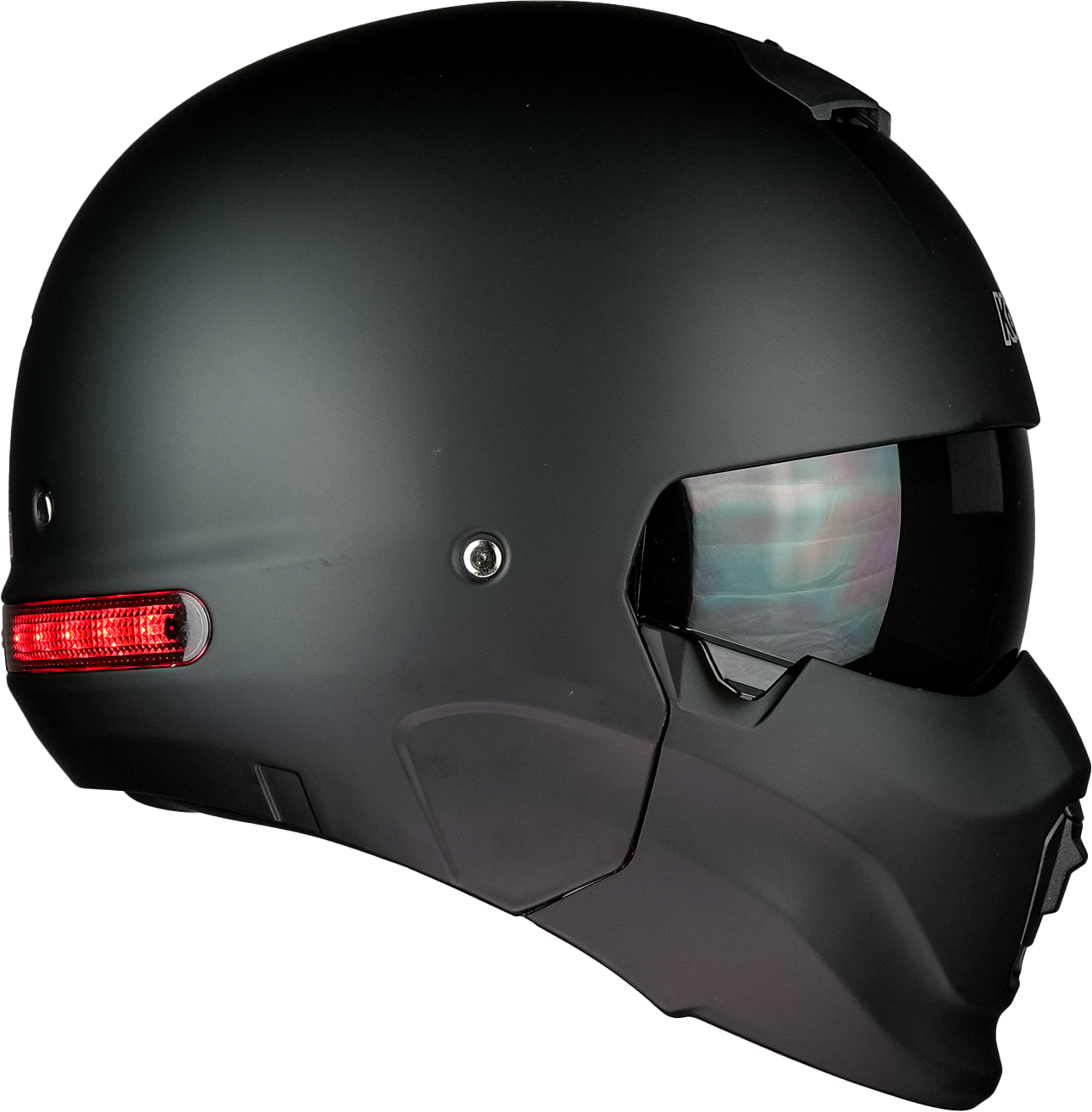 CASCO SPECTRUM NEGRO MATE LUZ LED Cascos KOV + de motociclista