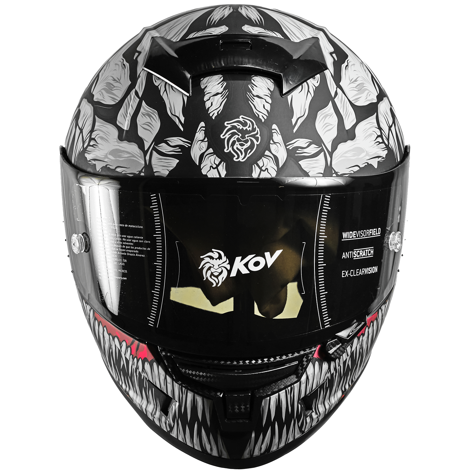 CASCO AIRCUT CARNIVOR NEGRO Cascos KOV + de motociclista