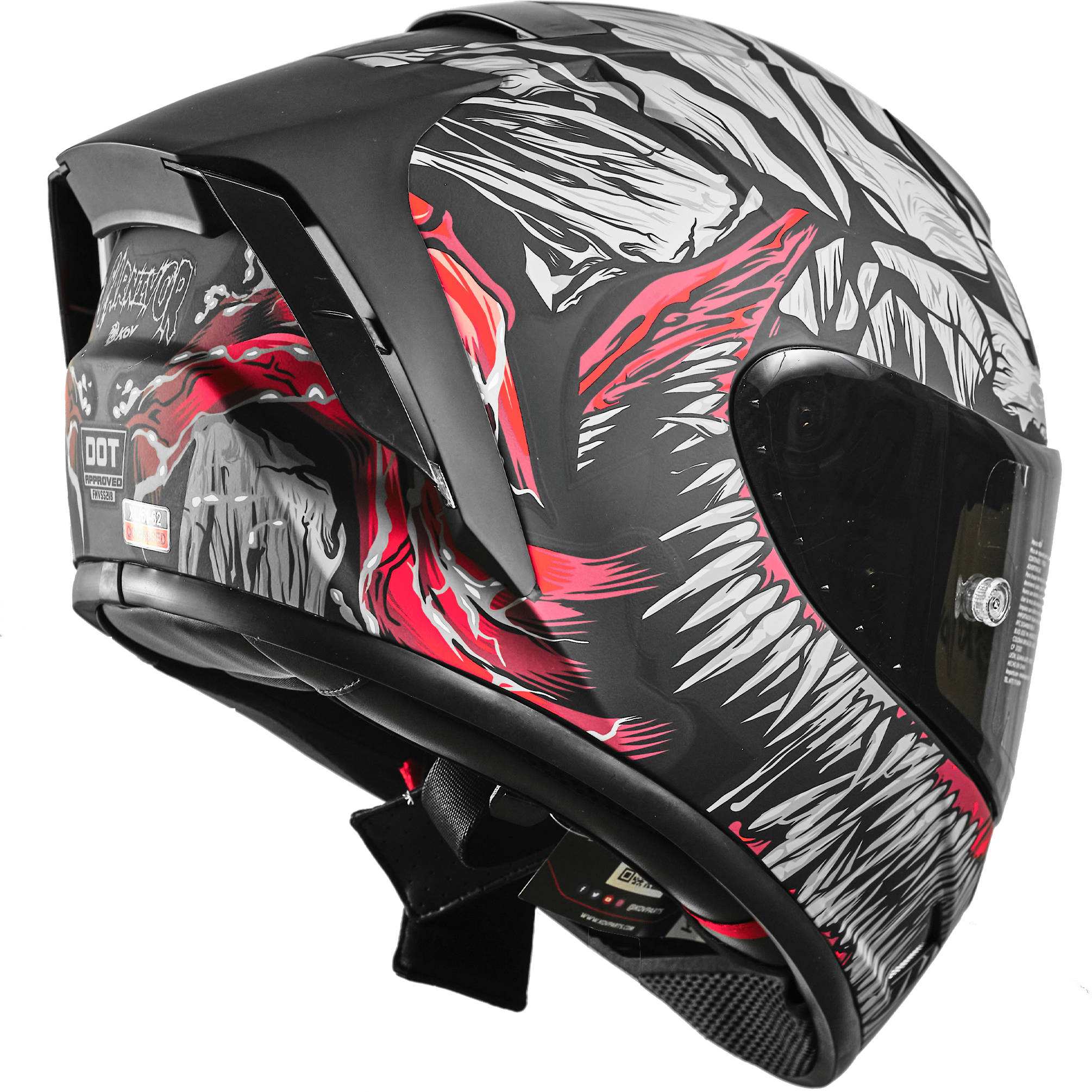 CASCO AIRCUT CARNIVOR NEGRO Cascos KOV + de motociclista
