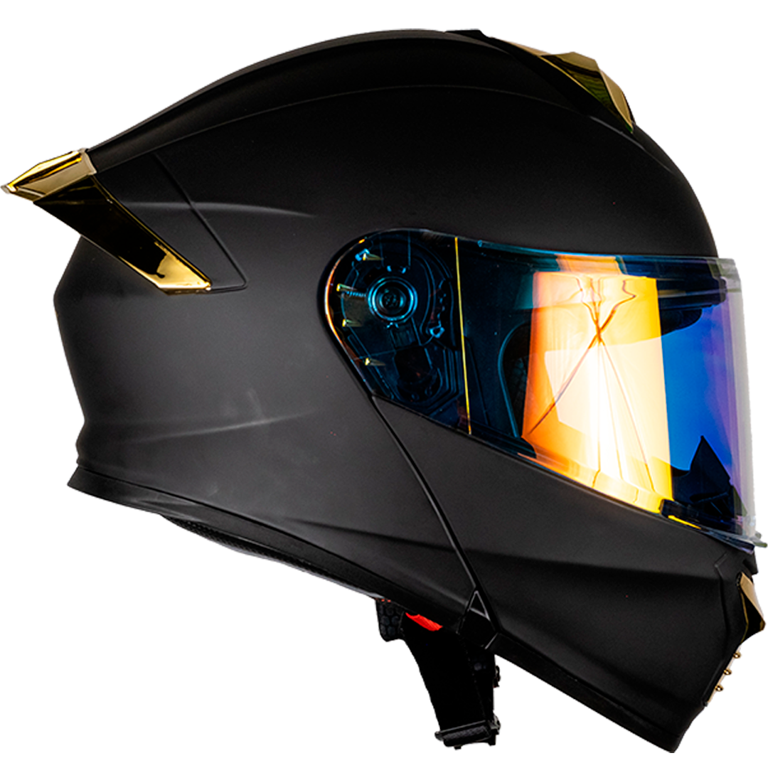 CASCO THUNDER DORADO Cascos KOV + de motociclista