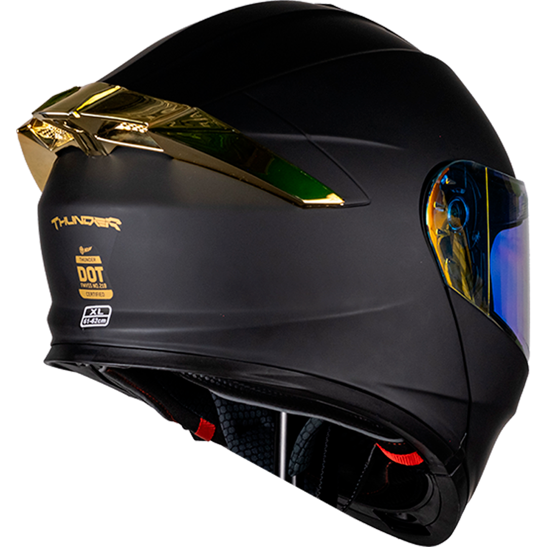 CASCO THUNDER DORADO Cascos KOV + de motociclista