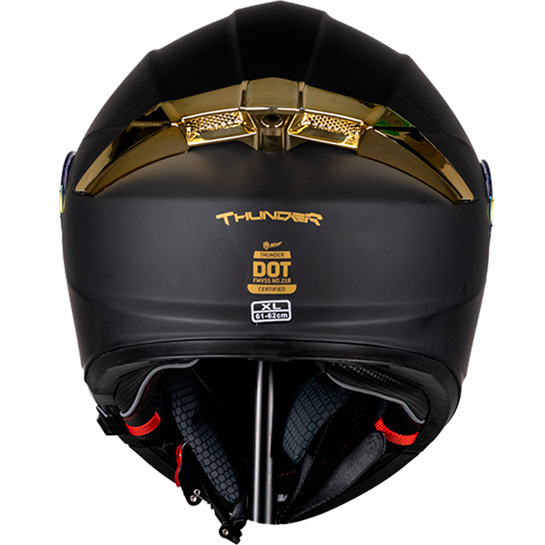 CASCO THUNDER DORADO Cascos KOV + de motociclista