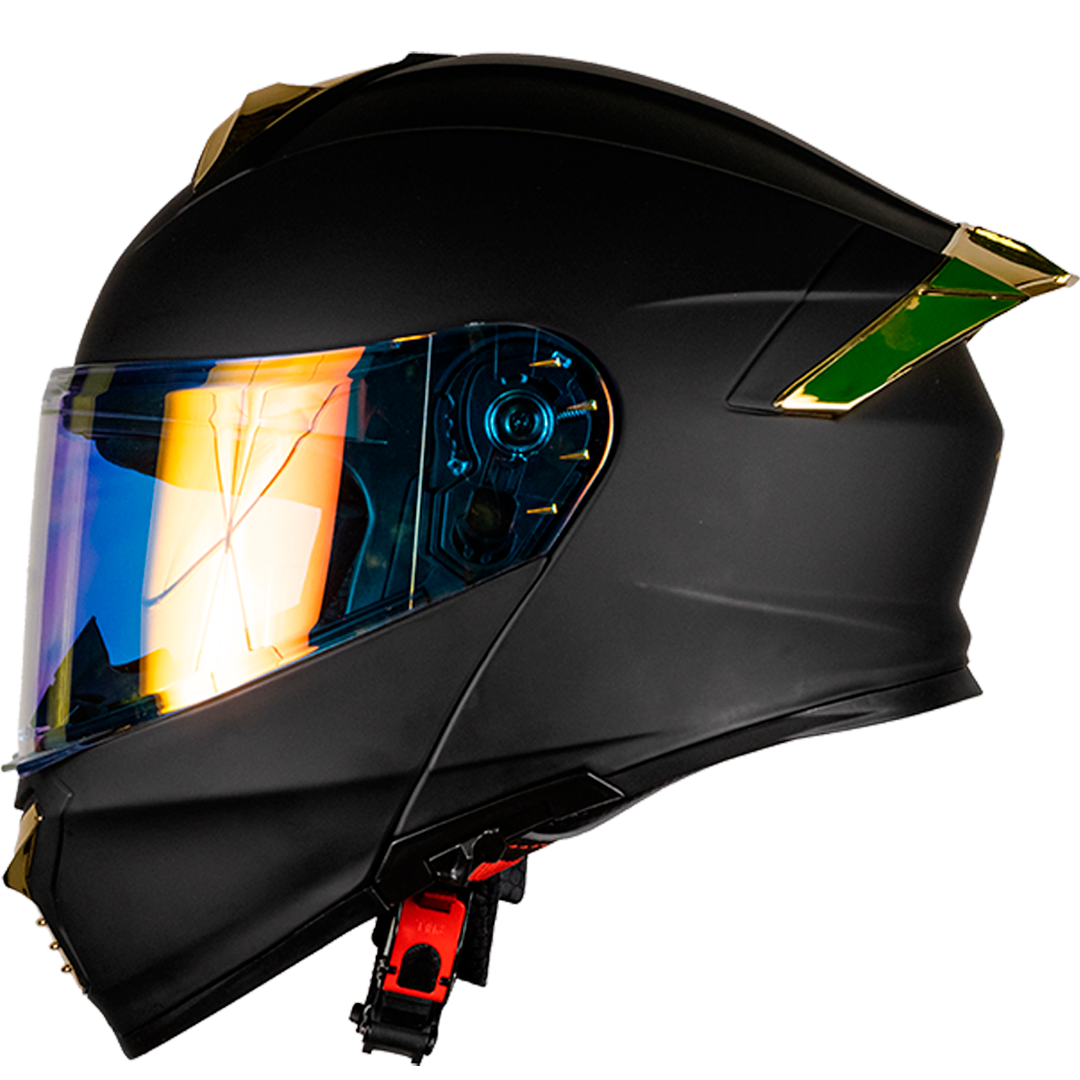 CASCO THUNDER DORADO Cascos KOV + de motociclista