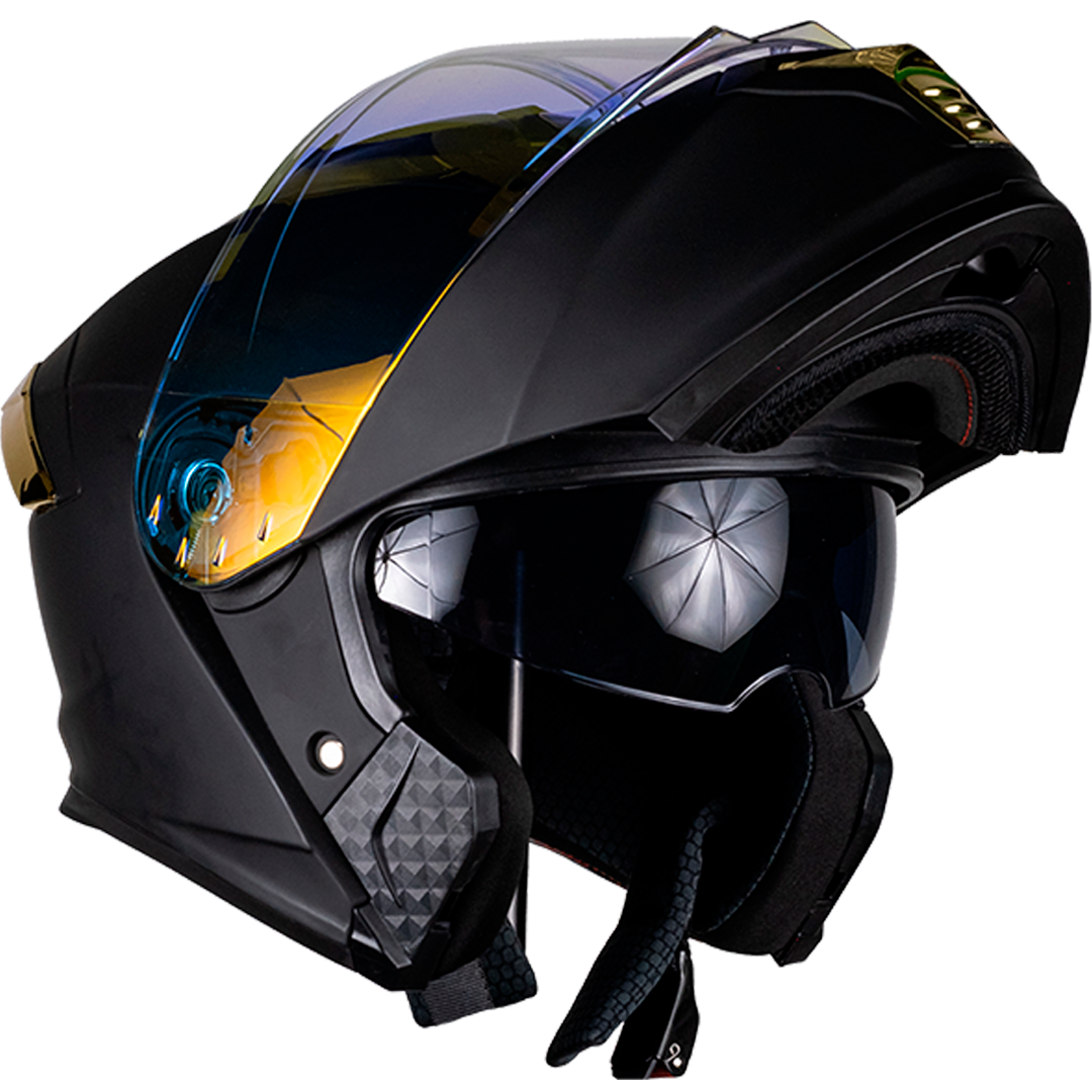 CASCO THUNDER DORADO Cascos KOV + de motociclista