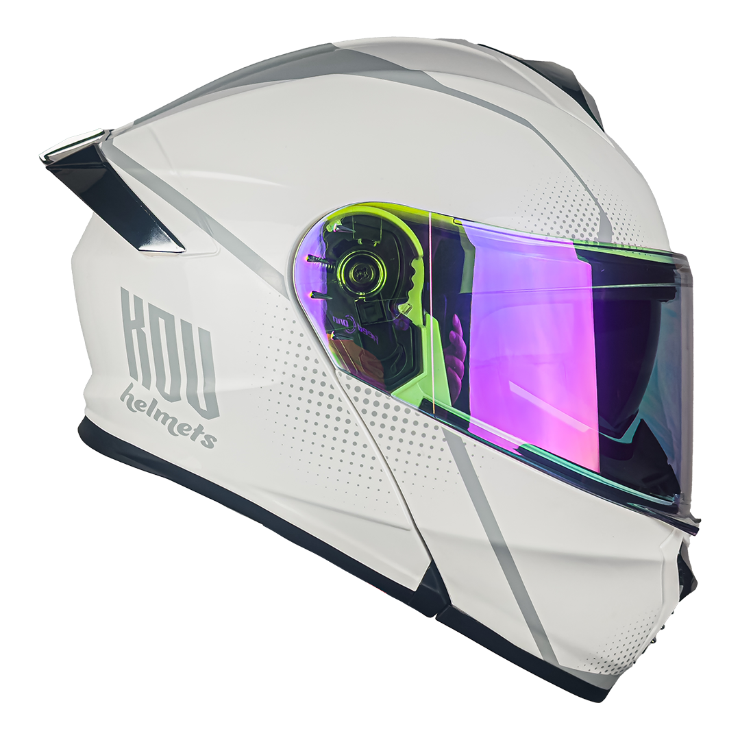 CASCO THUNDER WAVES BLANCO Cascos KOV + de motociclista