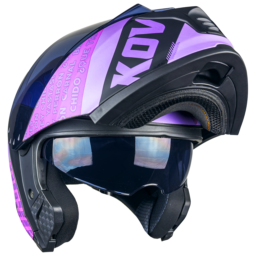 CASCO THUNDER FLOW MORADO Cascos KOV + de motociclista