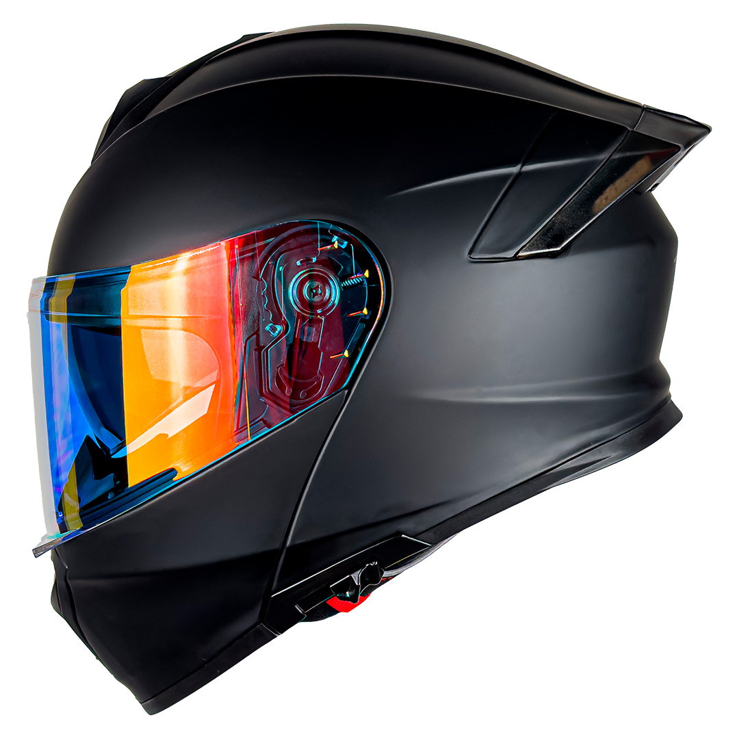 CASCO THUNDER NEGRO MATE CON LUZ LED Cascos KOV + de motociclista