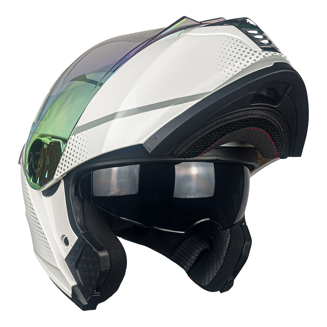 CASCO THUNDER WAVES BLANCO Cascos KOV + de motociclista