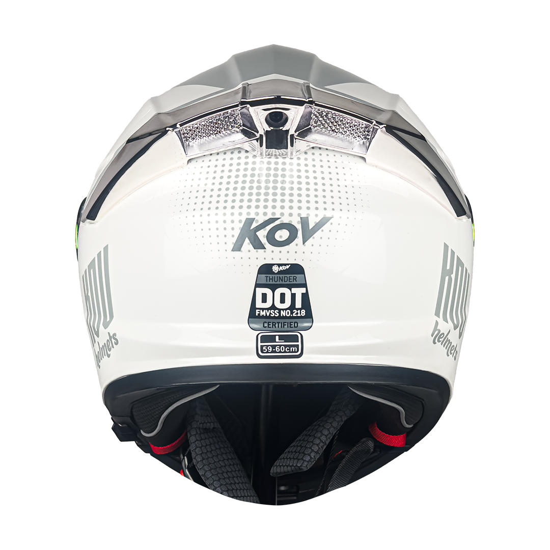 CASCO THUNDER WAVES BLANCO Cascos KOV + de motociclista