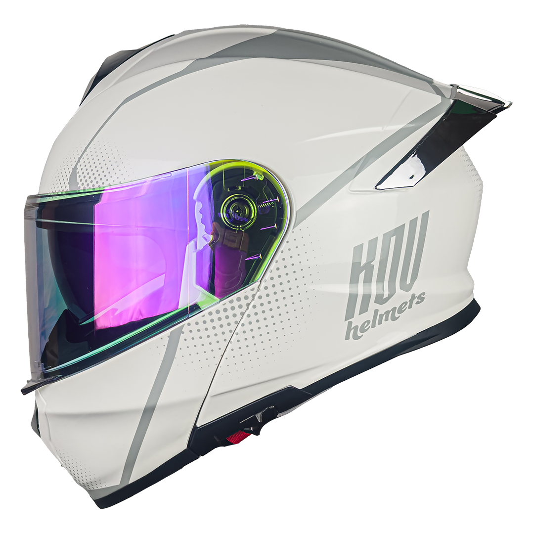 CASCO THUNDER WAVES BLANCO Cascos KOV + de motociclista