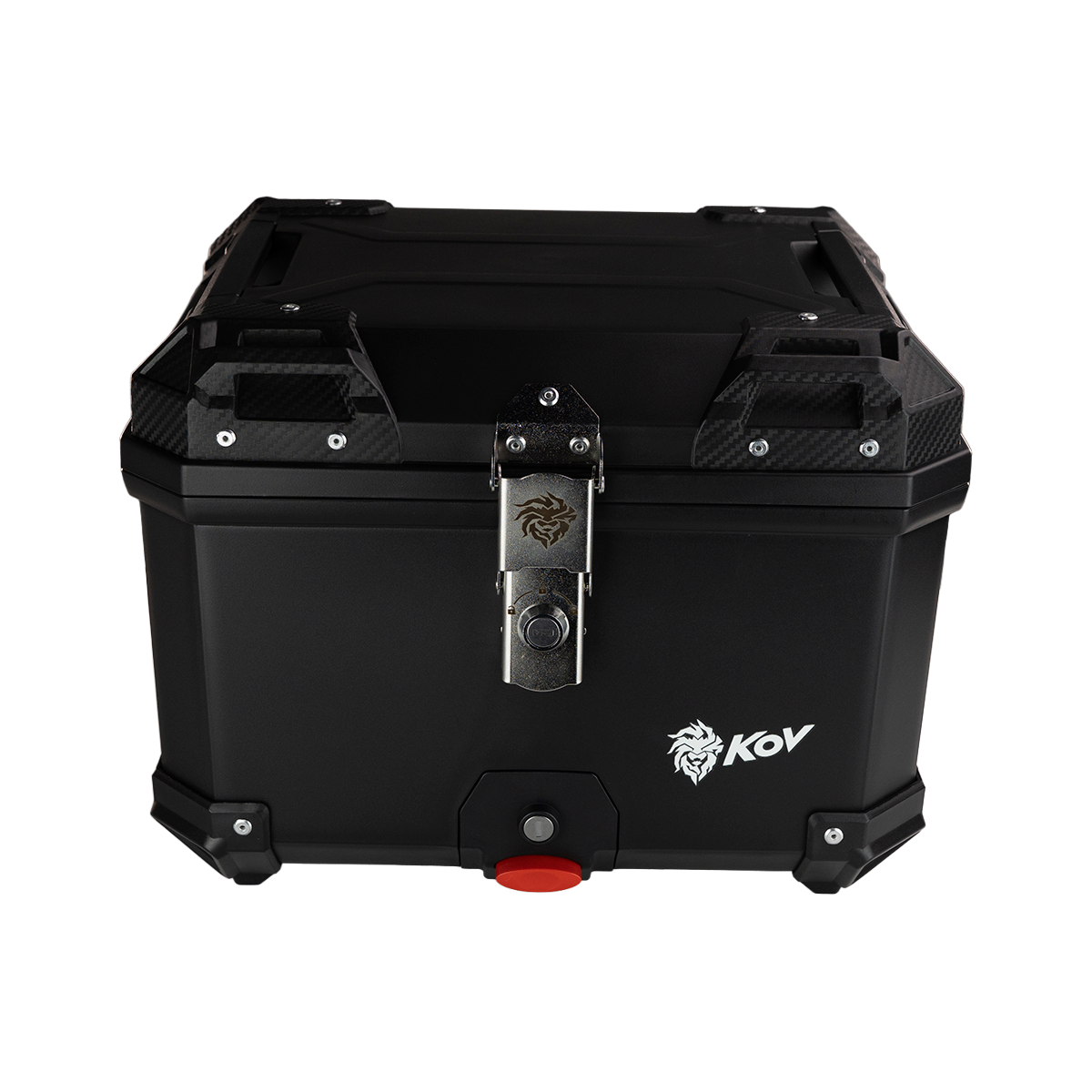 MALETERO TOP CASE BLACK CON RESPALDO 45 L Accesorios KOV + de motociclista