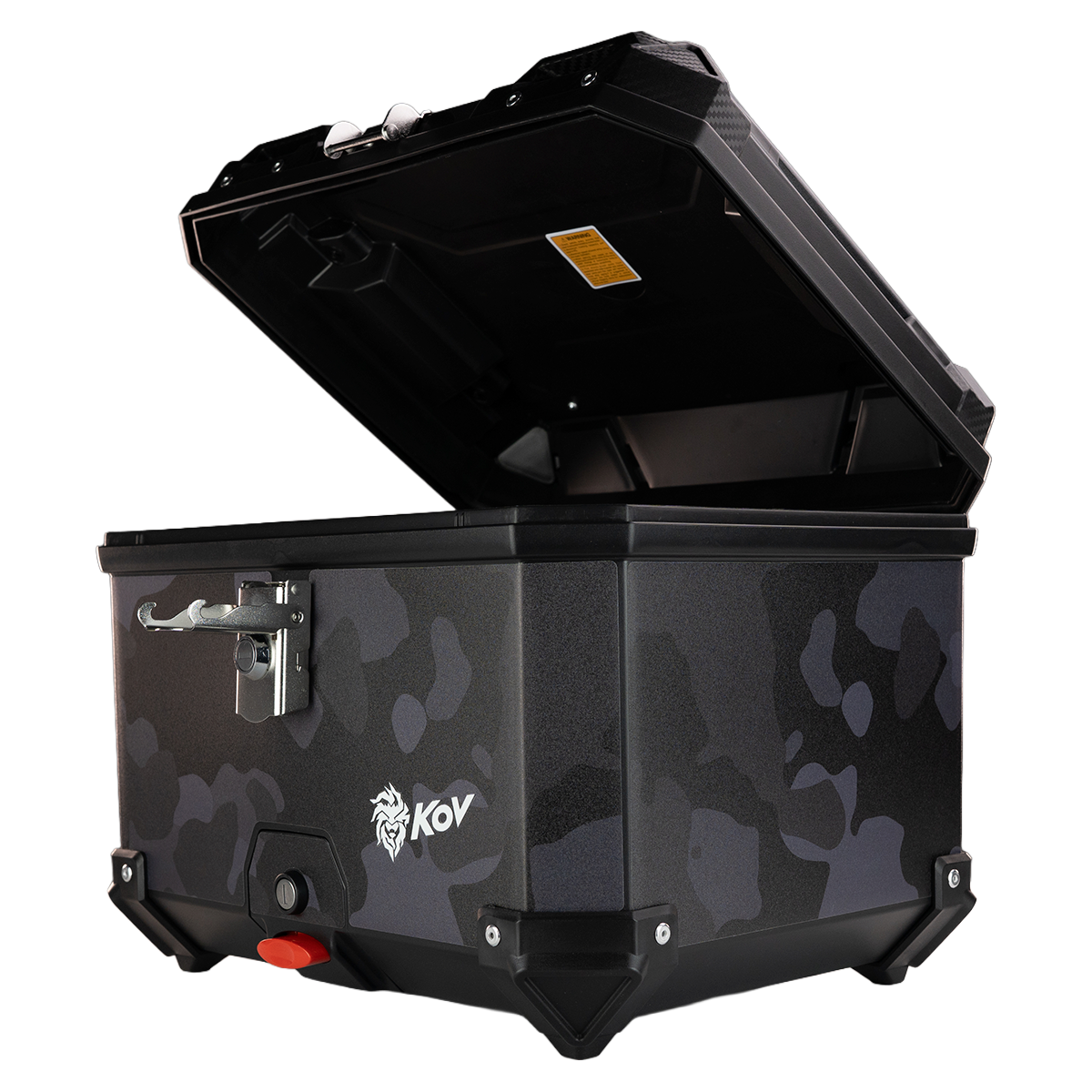 MALETERO TOP CASE CAMUFLAJE CON RESPALDO 45 L Accesorios KOV + de motociclista