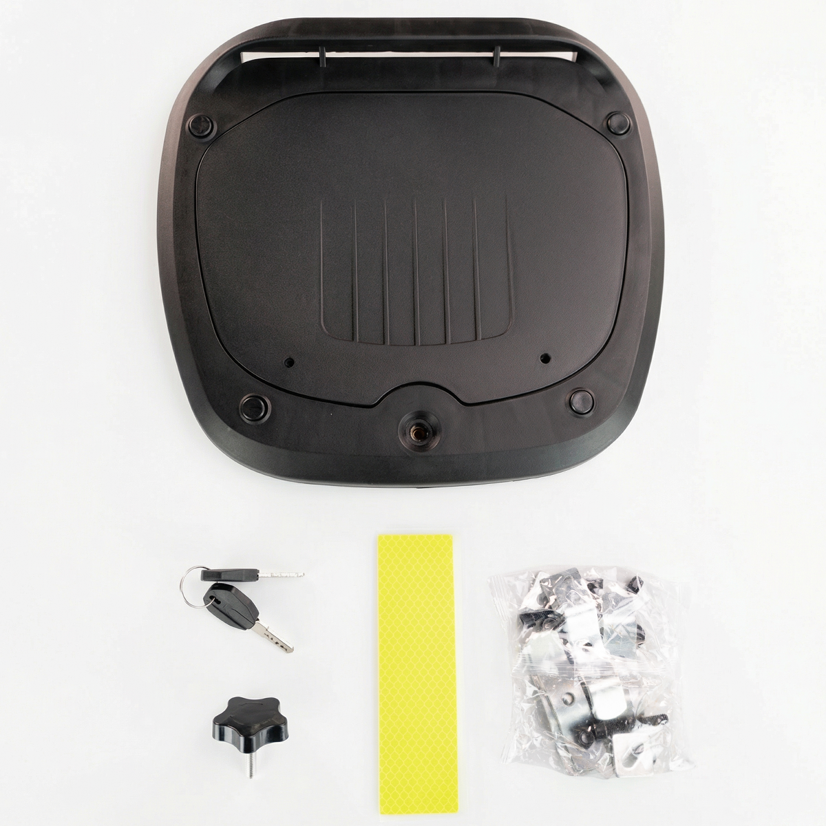 MALETERO TOP CASE CARBON CON RESPALDO 45 L Accesorios KOV + de motociclista