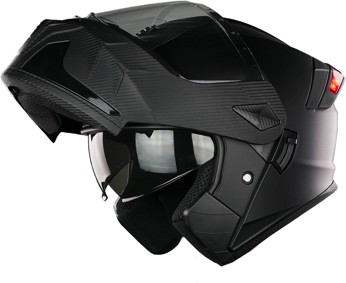 CASCO TURBO NEGRO MATE (LUZ LED) Cascos KOV + de motociclista