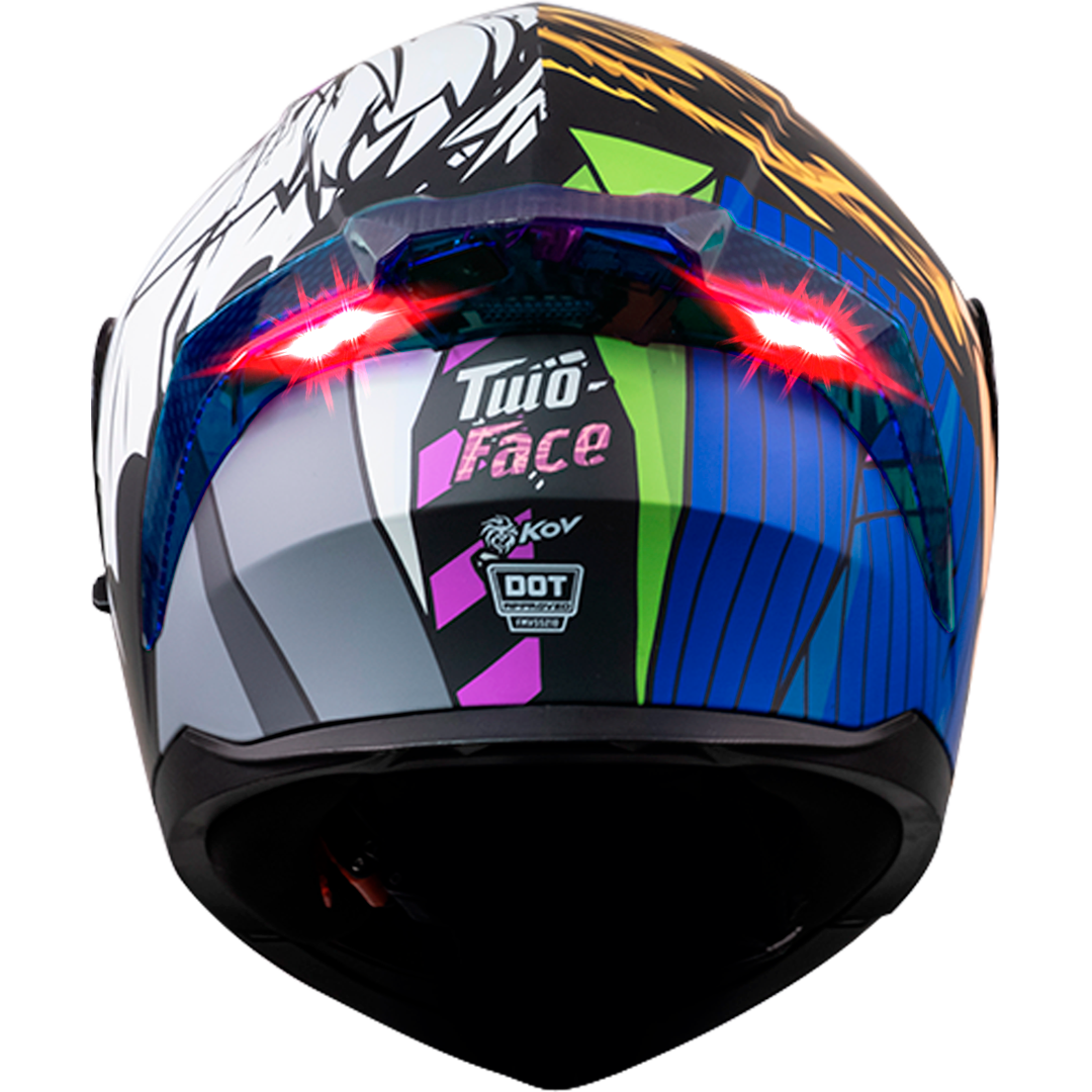 CASCO ZERO DC TWO FACES MORADO Cascos KOV + de motociclista