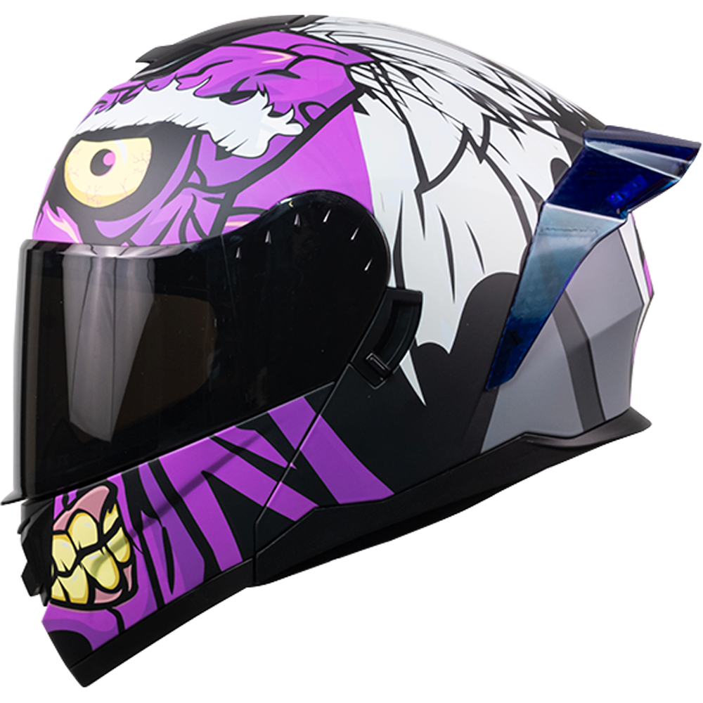 CASCO ZERO DC TWO FACES MORADO Cascos KOV + de motociclista