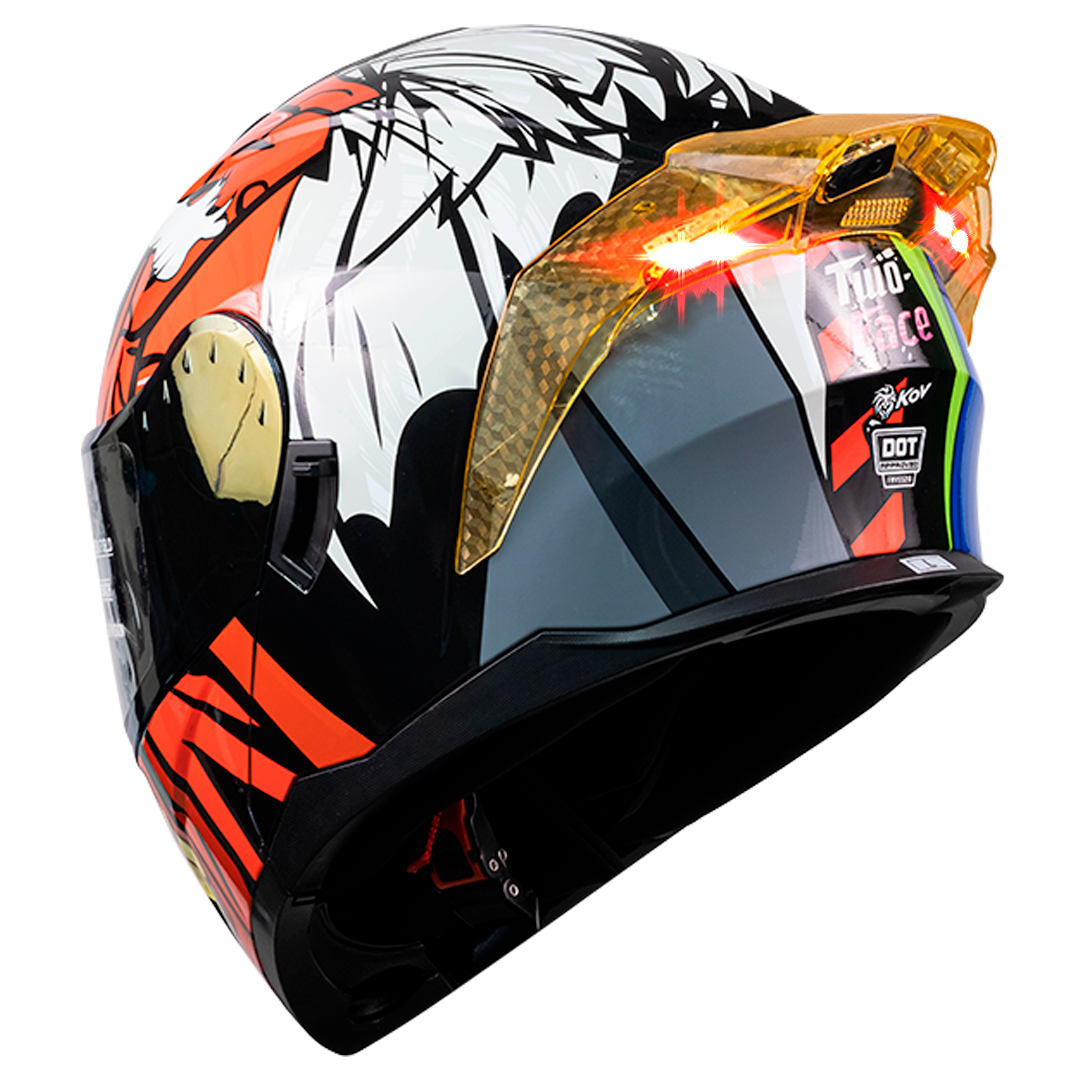 CASCO ZERO DC TWO FACES ROJO Cascos KOV + de motociclista