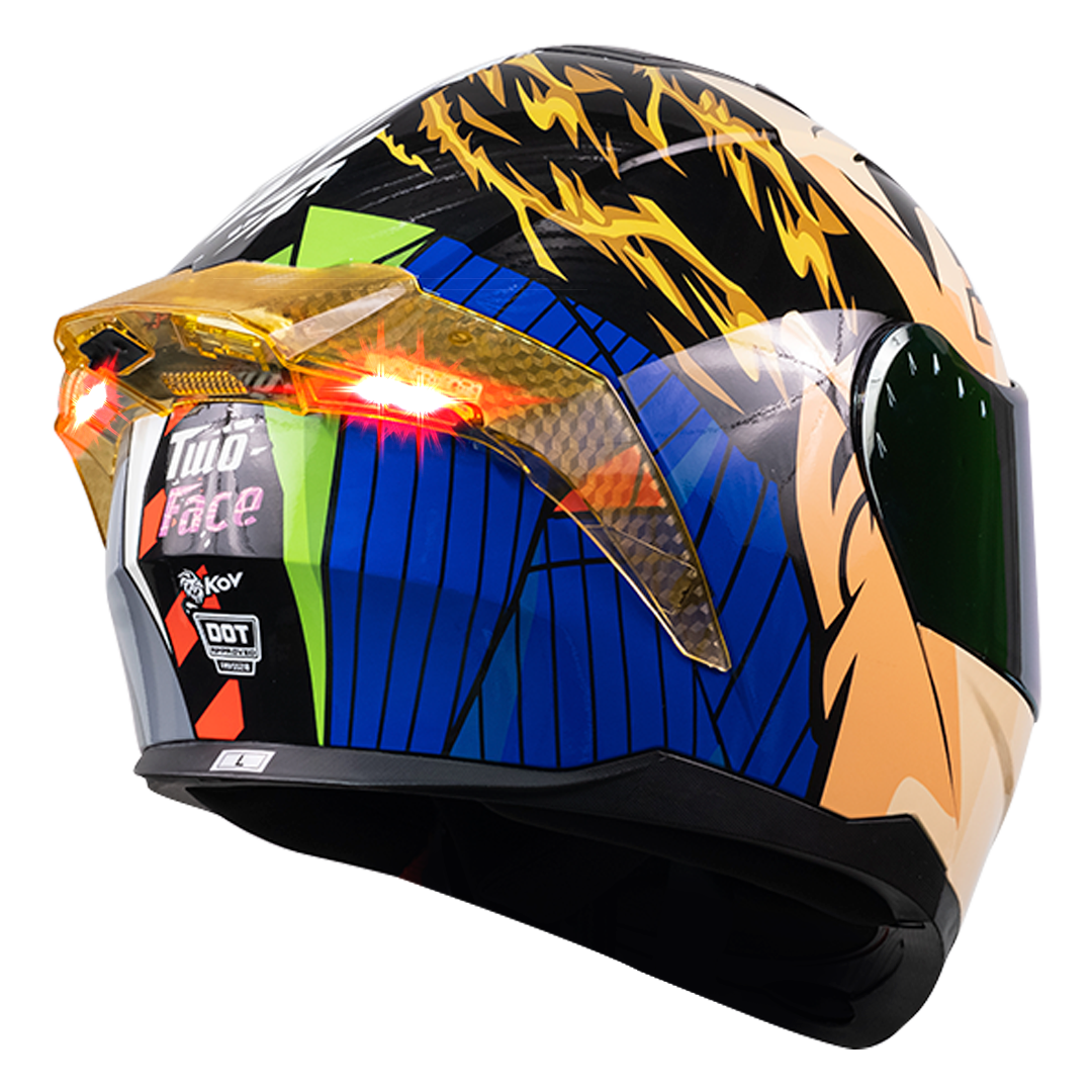 CASCO ZERO DC TWO FACES ROJO Cascos KOV + de motociclista