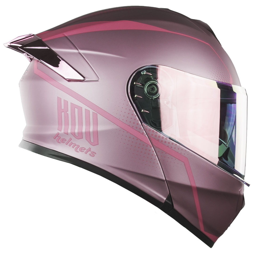 Moto Mujer Mejores Cascos Certificados CASCO THUNDER WAVES ROSA