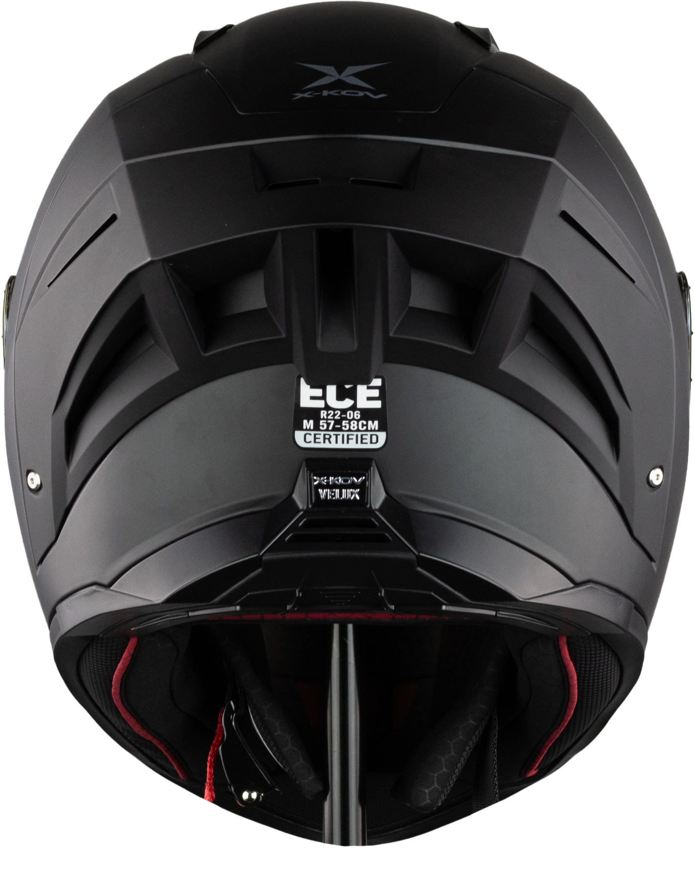 CASCO VELUX NEGRO MATE Cascos X-KOV + de motociclista