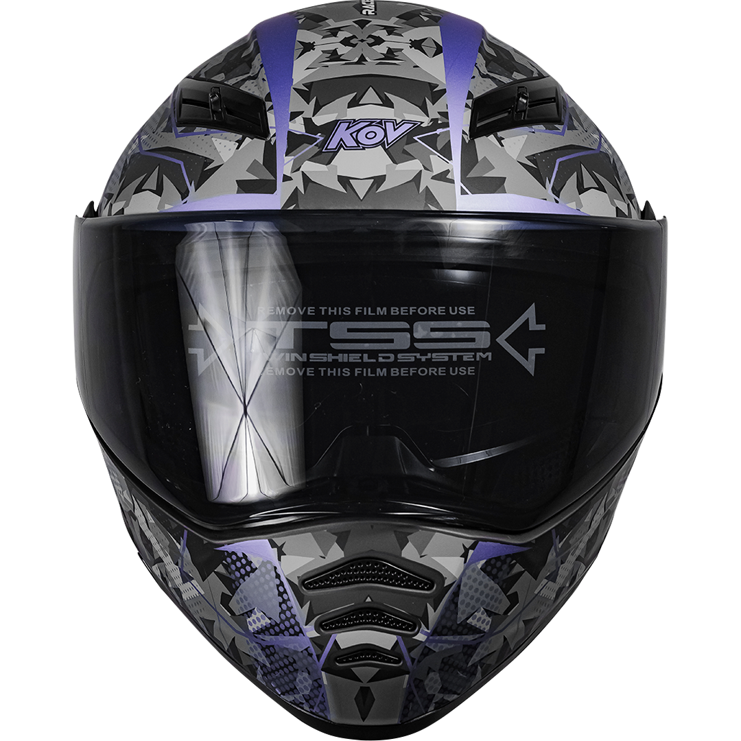 NÉBULA WRAP MORADO Cascos KOV + de motociclista