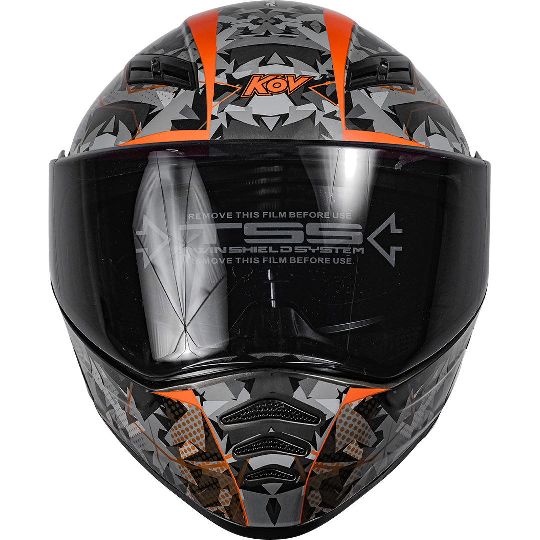 CASCO NÉBULA WRAP NARANJA Cascos KOV + de motociclista