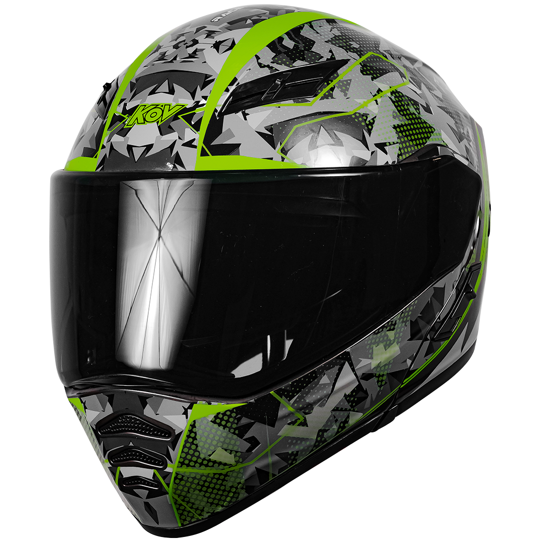CASCO NÉBULA WRAP VERDE Cascos KOV + de motociclista