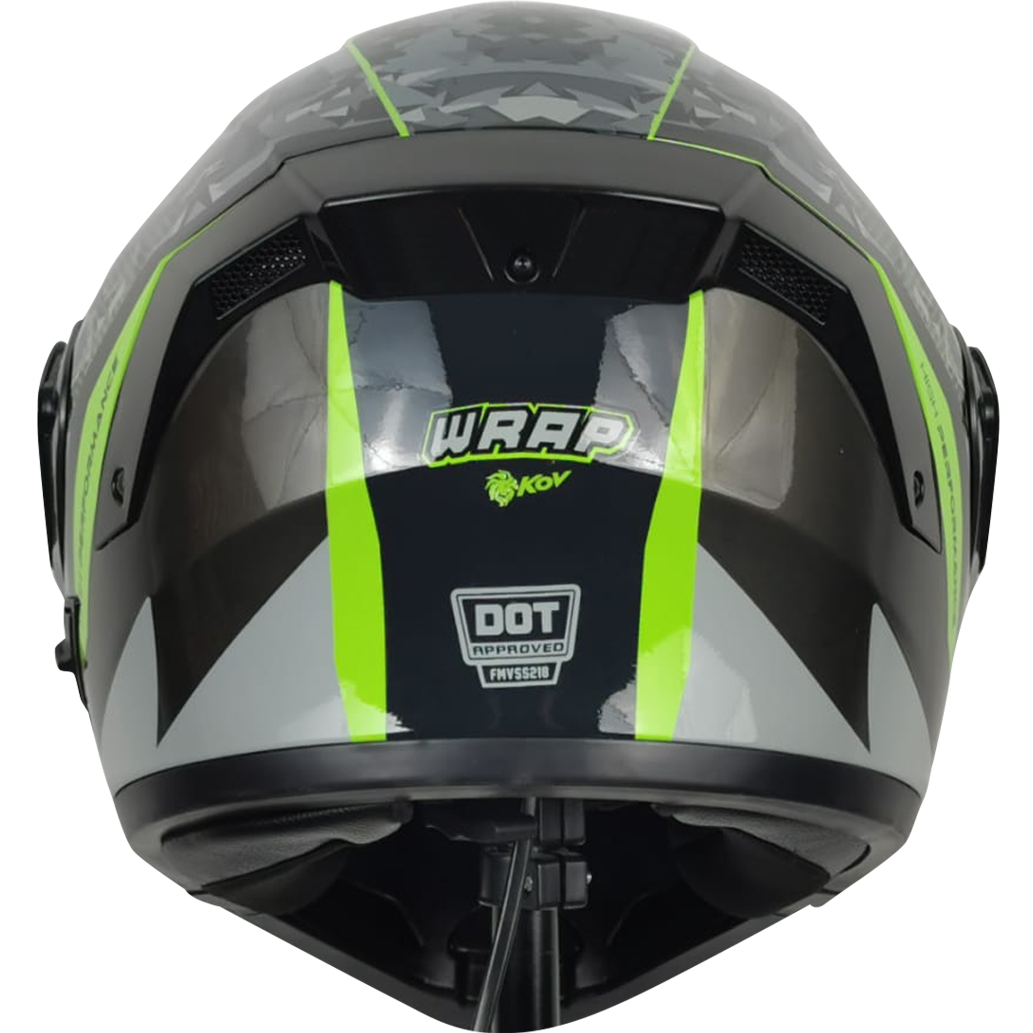 CASCO NÉBULA WRAP VERDE Cascos KOV + de motociclista