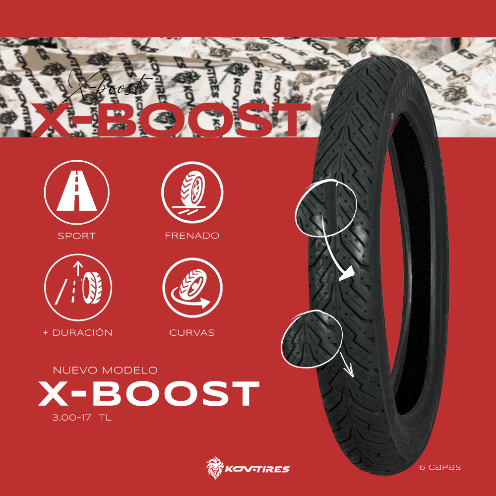 KOV TIRES X-BOOST Llanta KOV + de motociclista