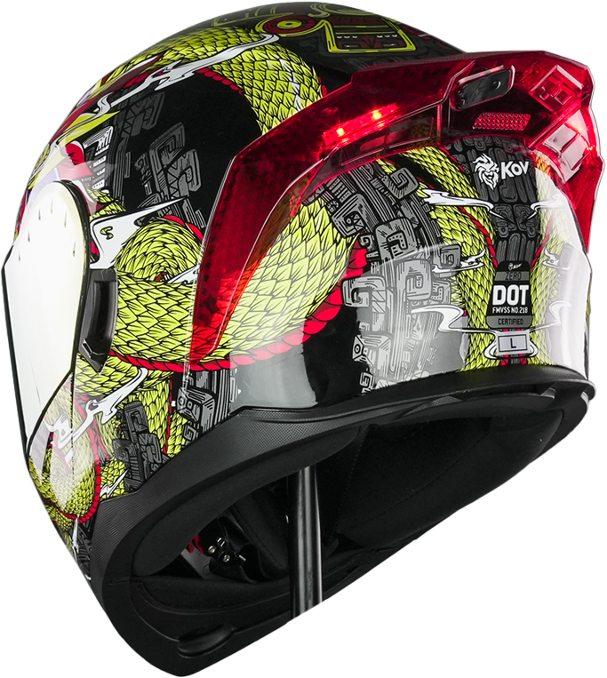 CASCO THUNDER QUETZALCOATL DORADO Cascos KOV + de motociclista