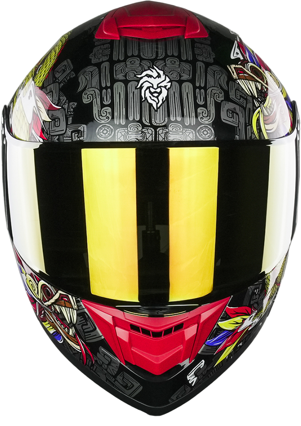 CASCO THUNDER QUETZALCOATL DORADO Cascos KOV + de motociclista