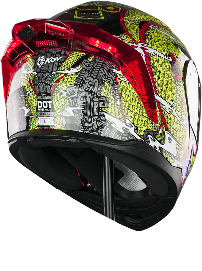 CASCO THUNDER QUETZALCOATL DORADO Cascos KOV + de motociclista