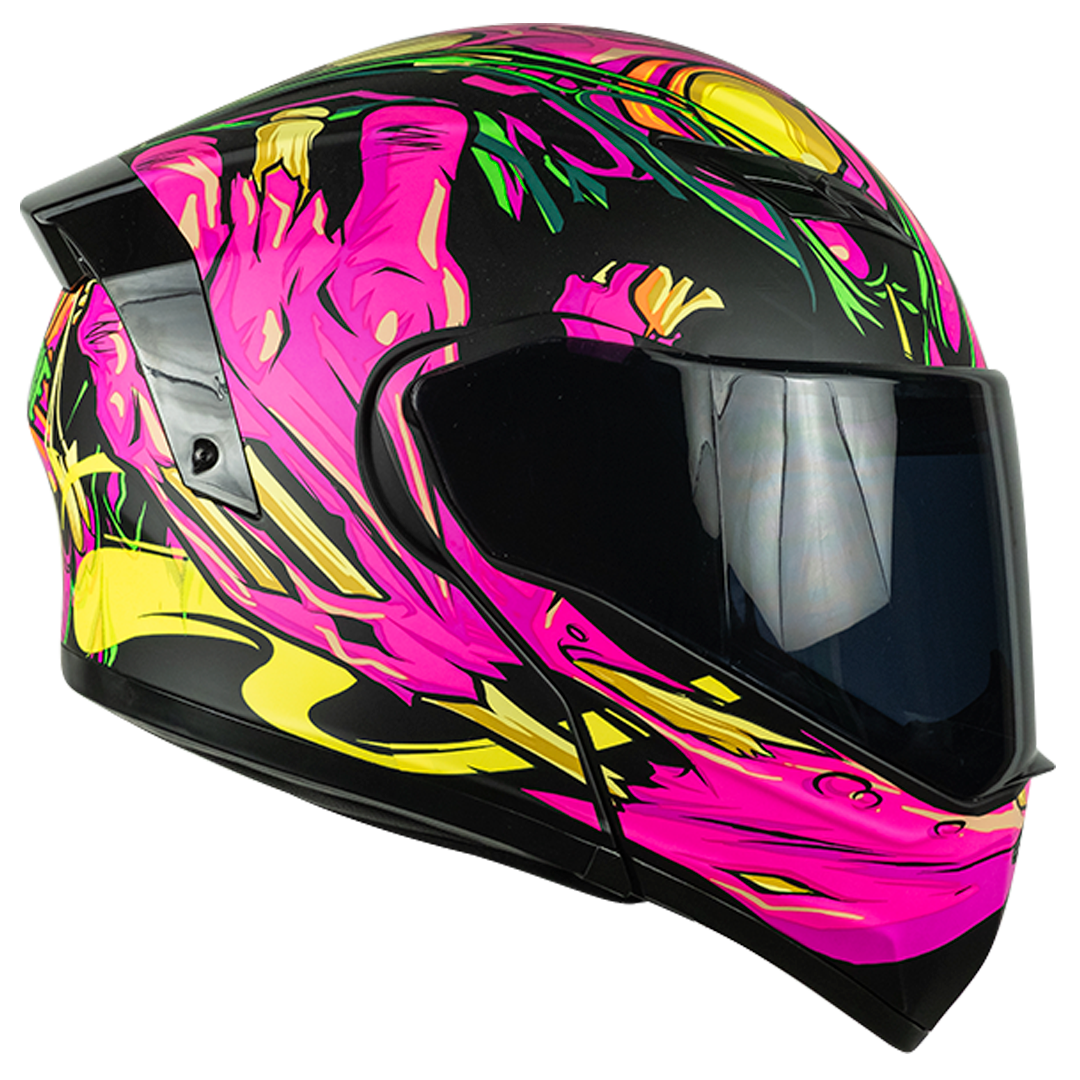 Casco Kov Cascos De Moto Rosas CASCO ESTELAR ZOMBIE ROSA