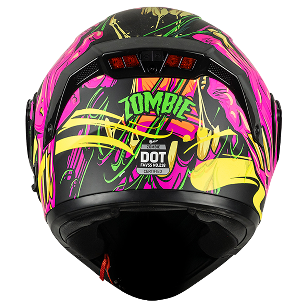 CASCO ESTELAR ZOMBIE ROSA Cascos KOV + de motociclista