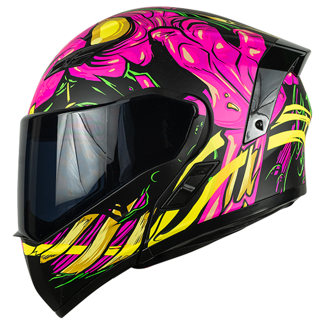 CASCO ESTELAR ZOMBIE ROSA Cascos KOV + de motociclista