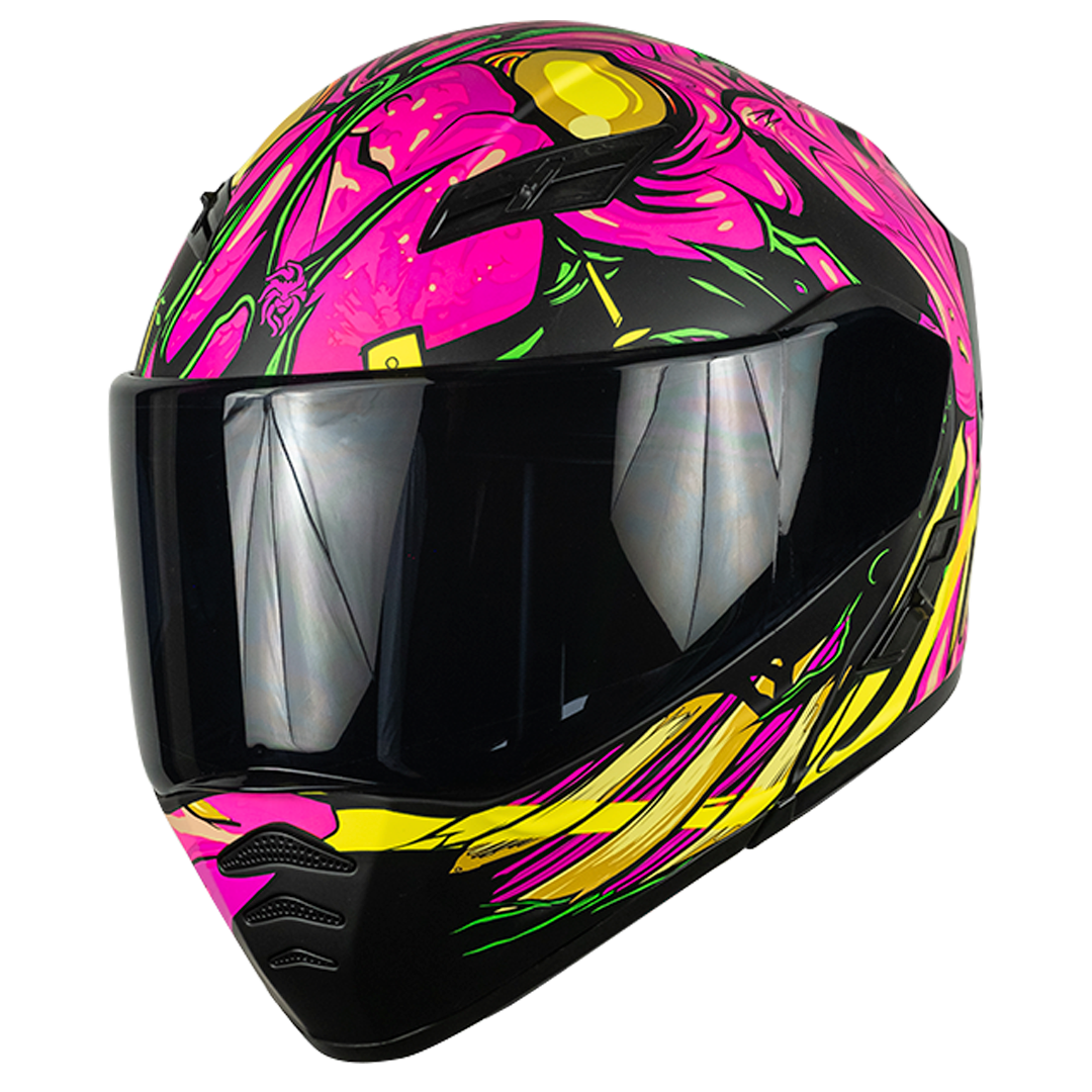 CASCO ESTELAR ZOMBIE ROSA Cascos KOV + de motociclista