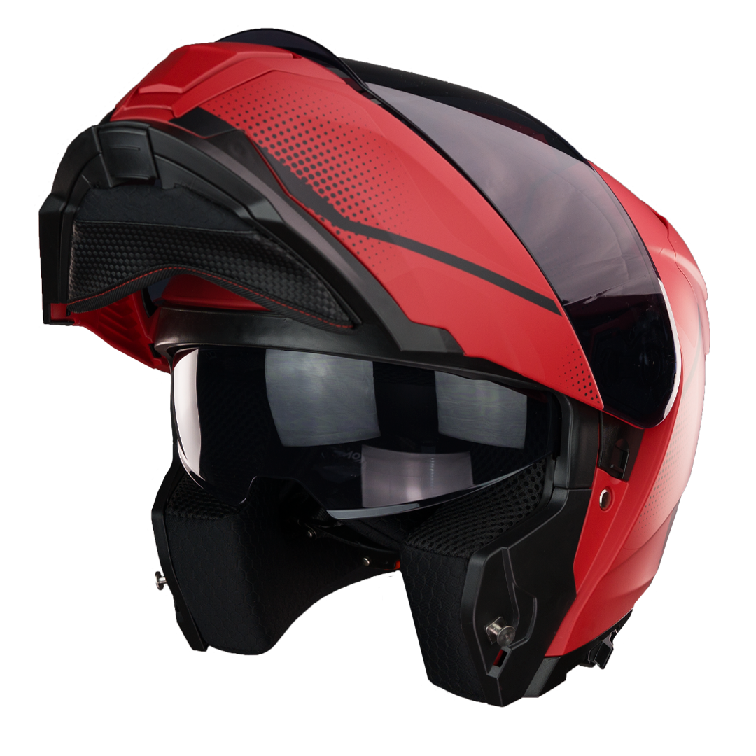 CASCO LITIO ZURF ROJO Cascos KOV + de motociclista