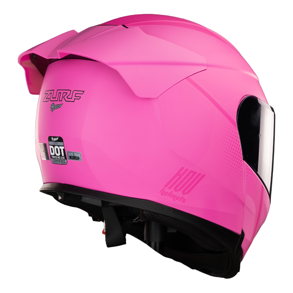 CASCO LITIO ZURF ROSA KOV + de motociclista