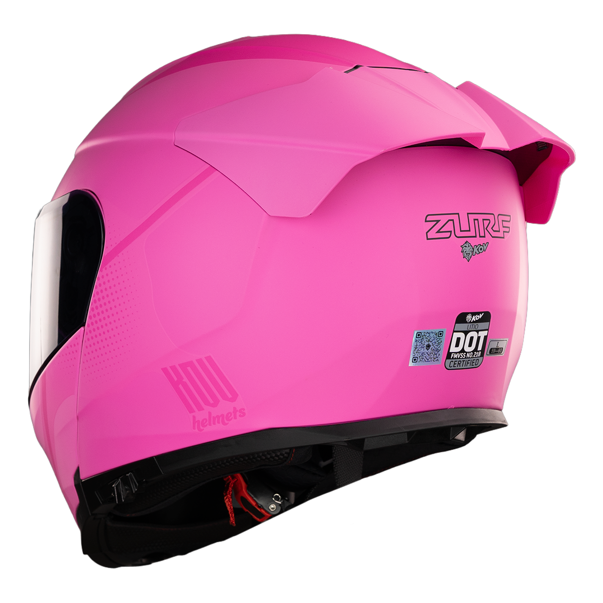 CASCO LITIO ZURF ROSA KOV + de motociclista