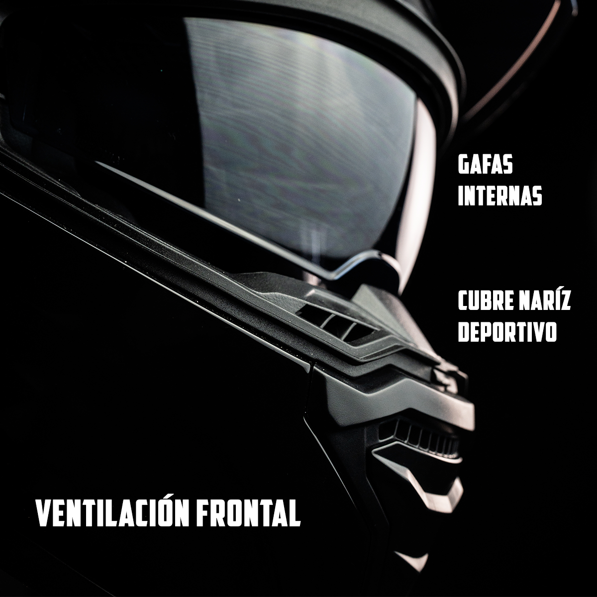 CASCO ALPHA NEGRO GLOSSY