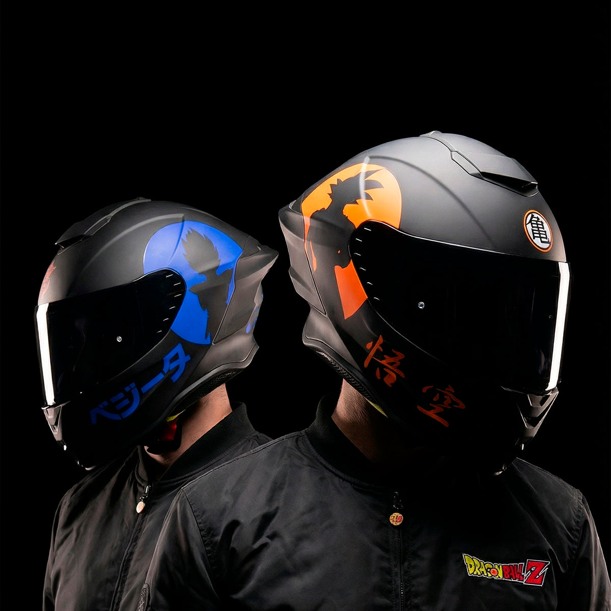 Kit Fusión Saiyajin Cascos KOV + de motociclista
