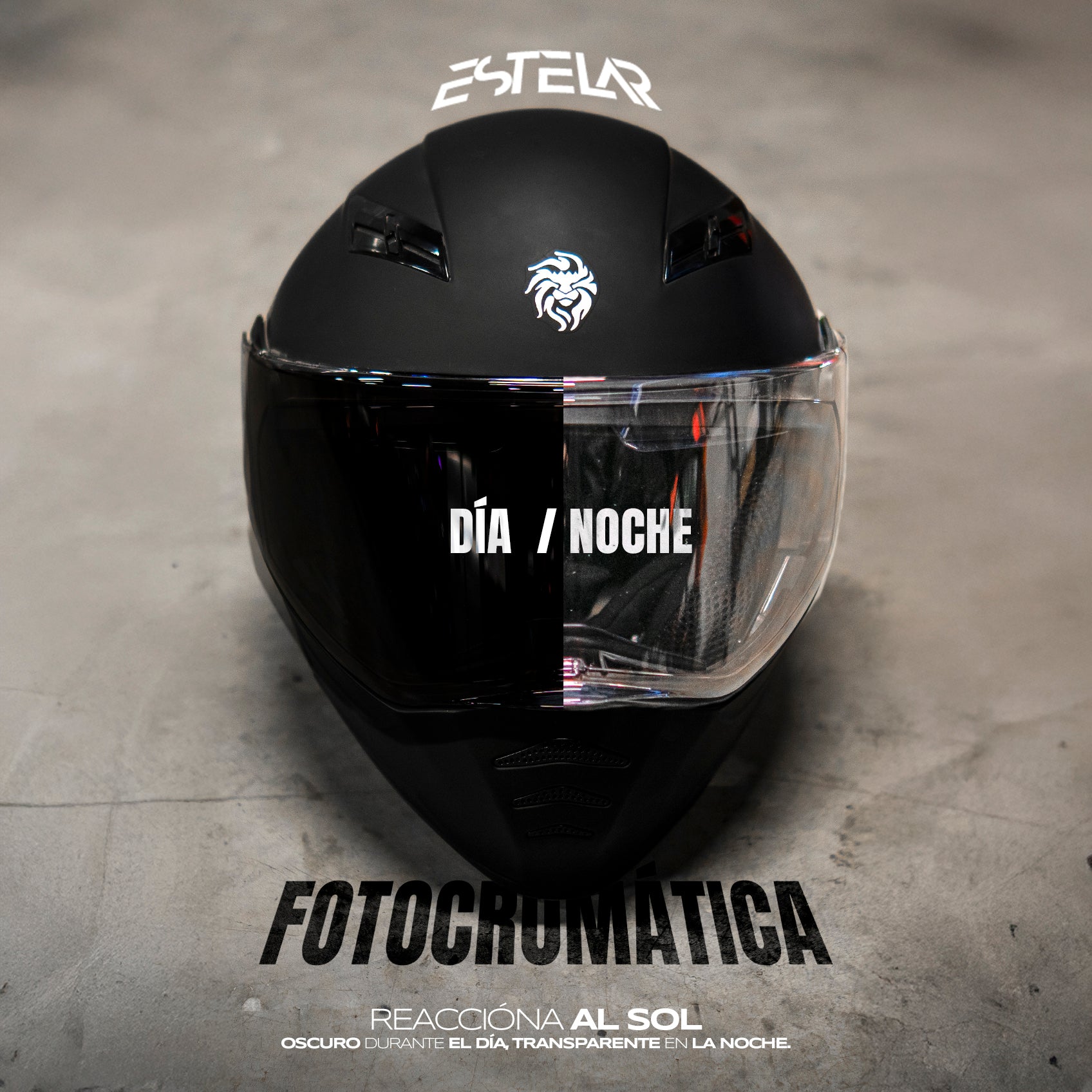 MICA CASCO ESTELAR FOTOCROMÁTICA Micas KOV + de motociclista