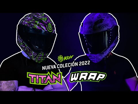 NÉBULA WRAP MORADO Cascos KOV + de motociclista
