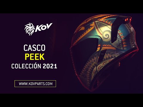 CASCO ESTELAR PEEK (LUZ LED) Cascos KOV + de motociclista