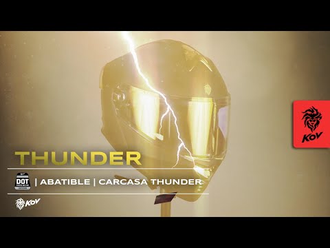 CASCO THUNDER DORADO Cascos KOV + de motociclista